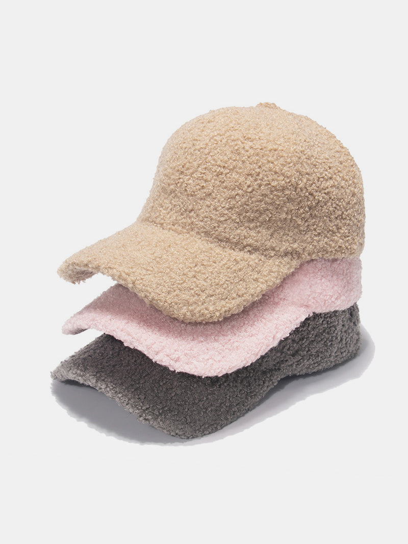 Sherpa Solid Color Baseball Cap - Sydney So Sweet