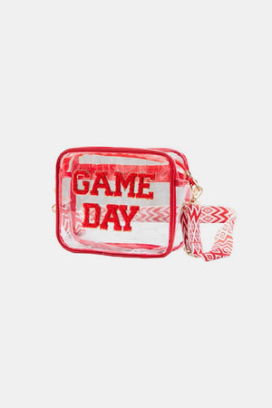 Zenana GAME DAY Stadium Approved Transparent Crossbody Bag - Sydney So Sweet