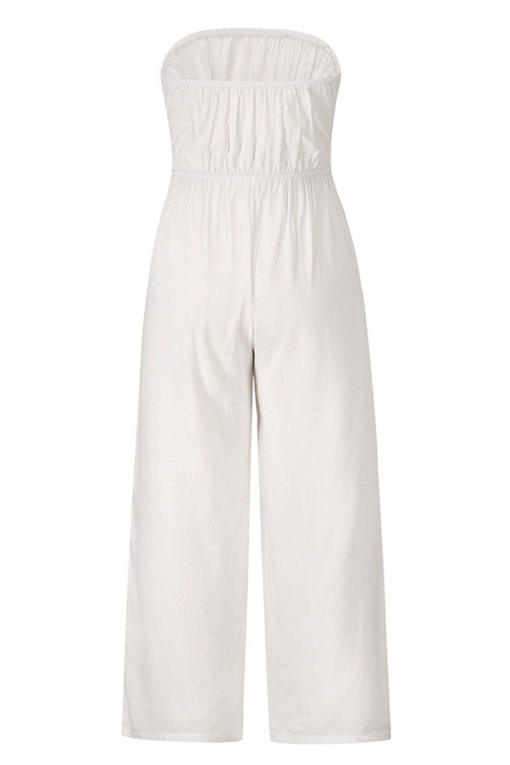 Tied Cutout Tube Wide Leg Jumpsuit - Sydney So Sweet