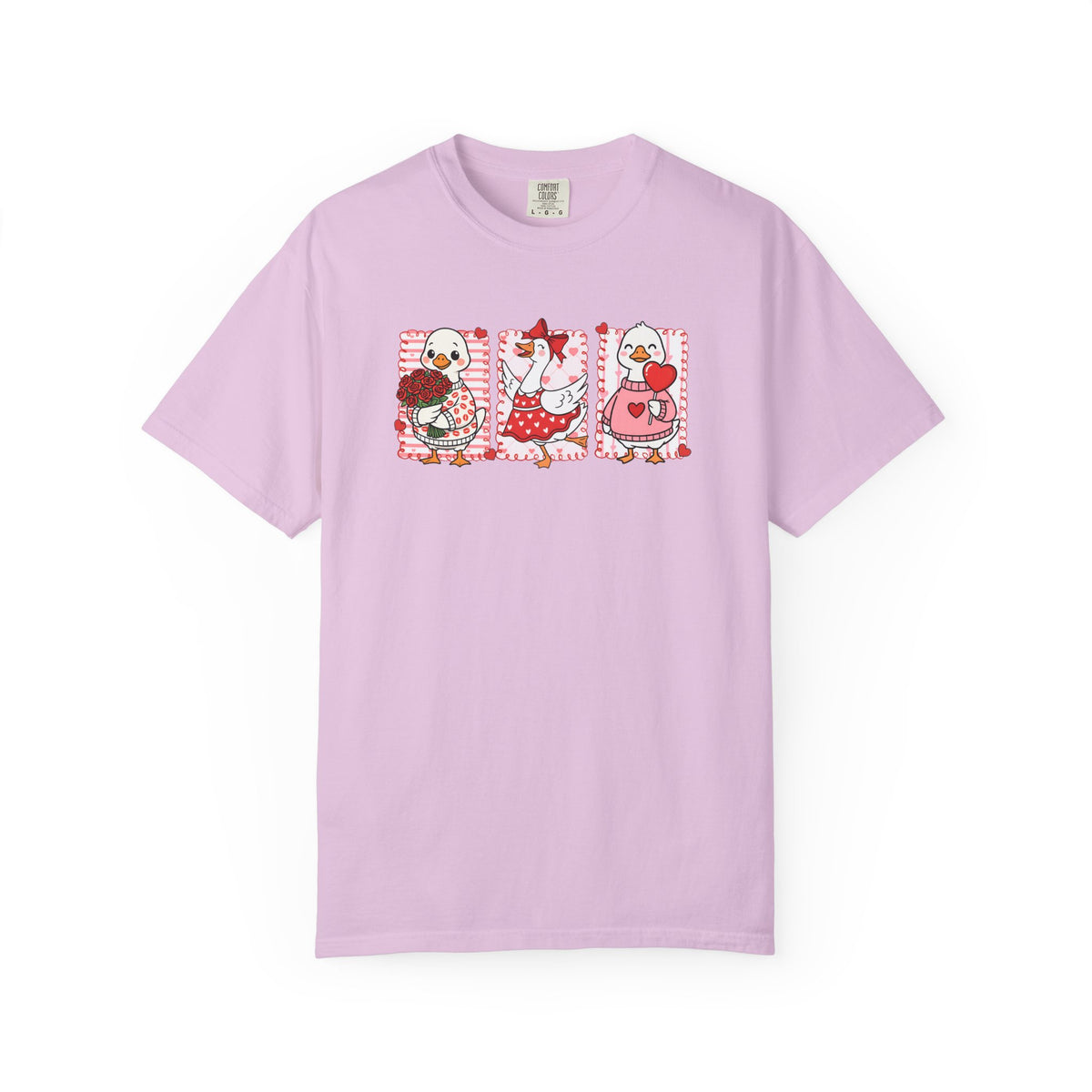Coquette Love Goose Valentine's Day Graphic T-Shirt Unisex Short Sleeve Tee - Sydney So Sweet
