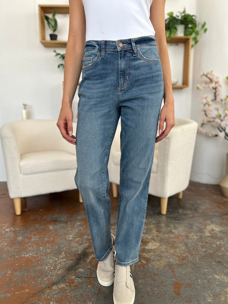 Judy Blue Full Size High Waist Straight Jeans - Sydney So Sweet