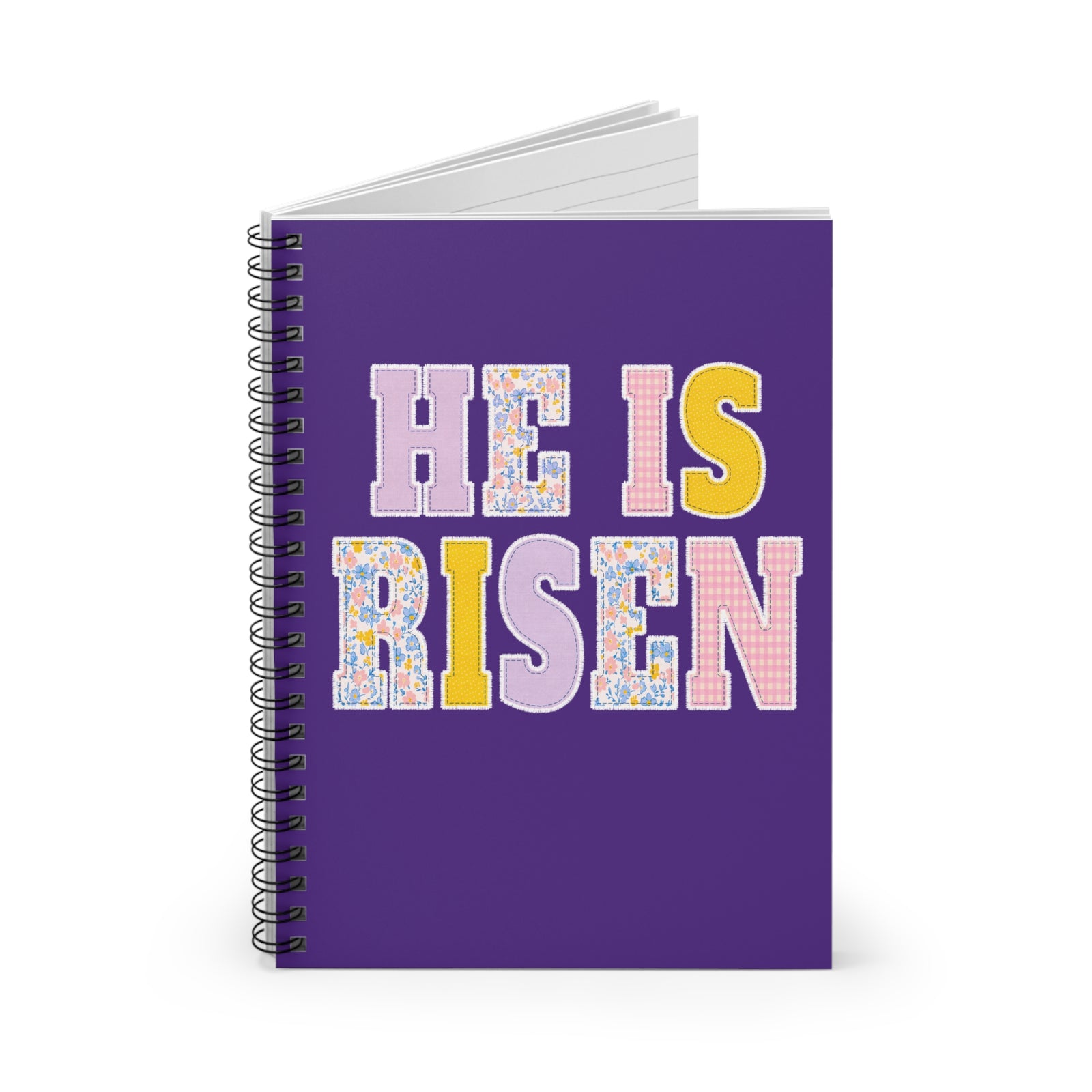 He Is Risen Spiral Notebook Easter Christian Ruled Journal