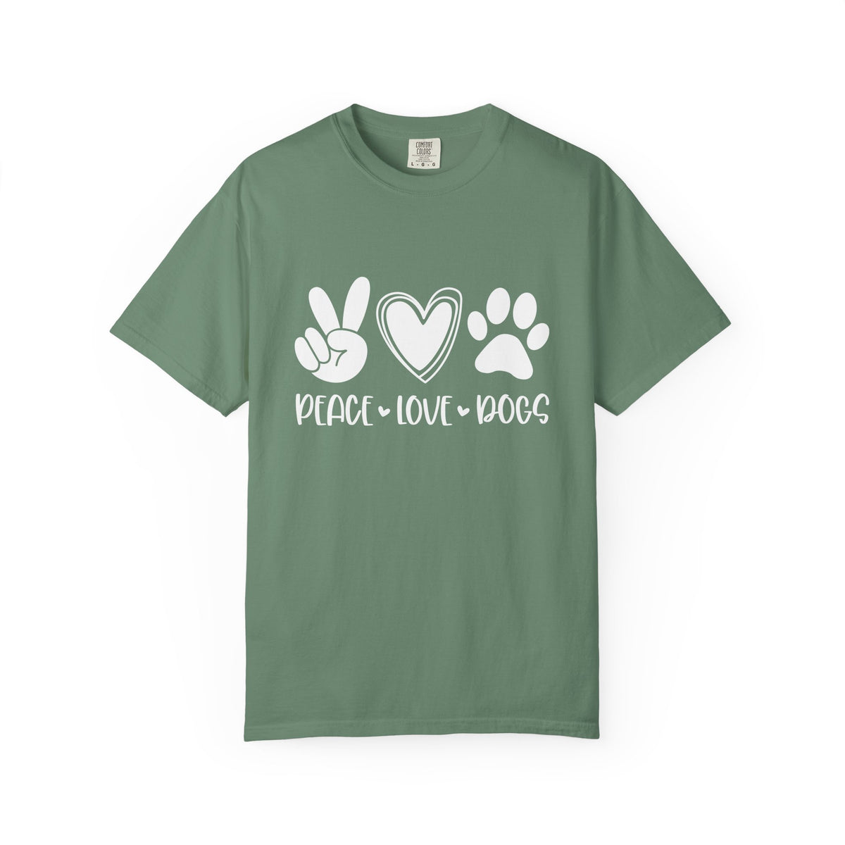 Peace Love Dogs T-Shirt Cute Dog Mom Graphic Tee
