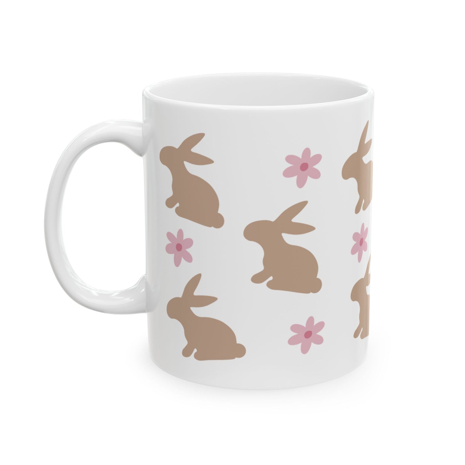 Daisy Bunny Cute Ceramic Mug Coffee Cup (11oz & 15oz)