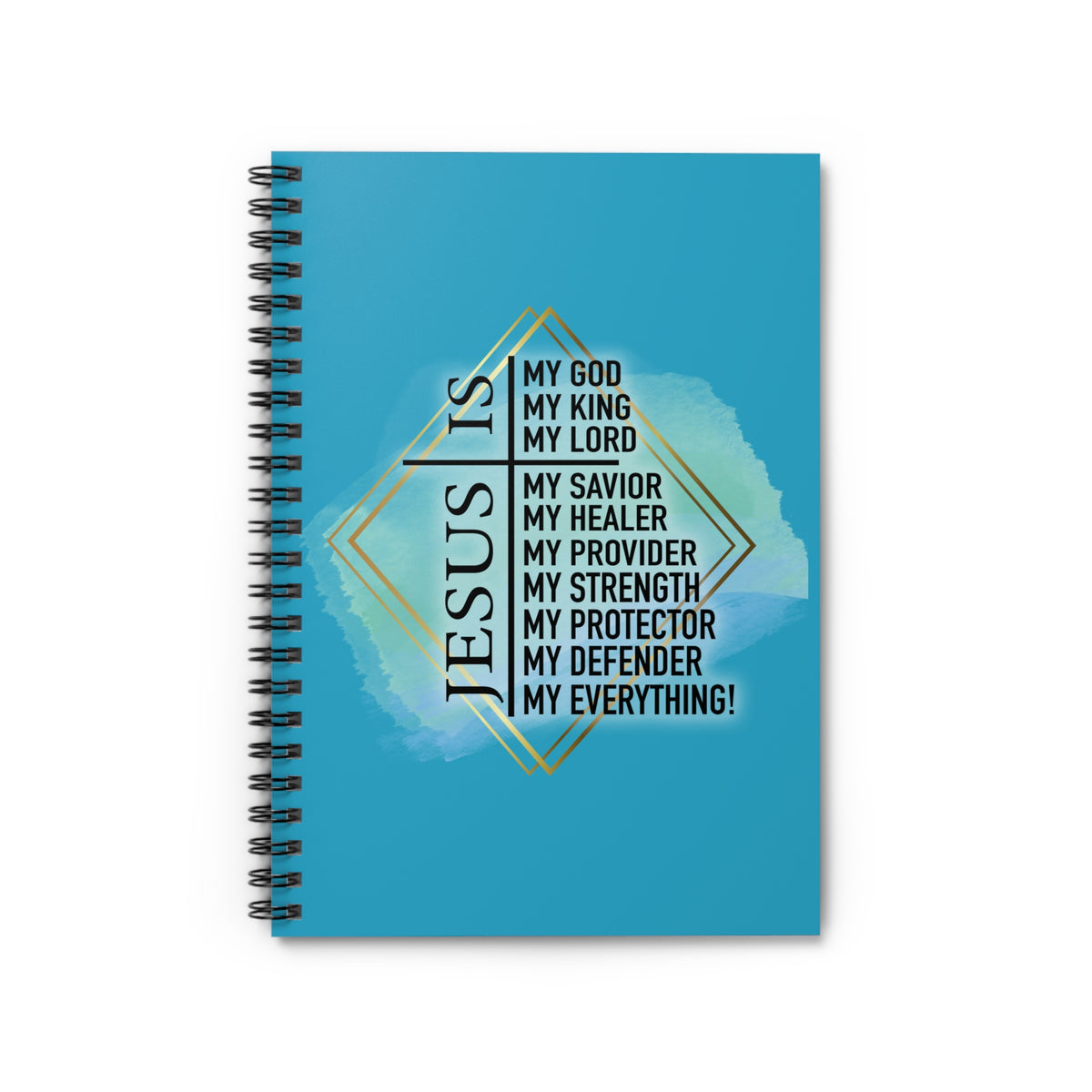 Jesus Is My Everything Faith Ruled Inspirational Christian Journal Spiral Notebook