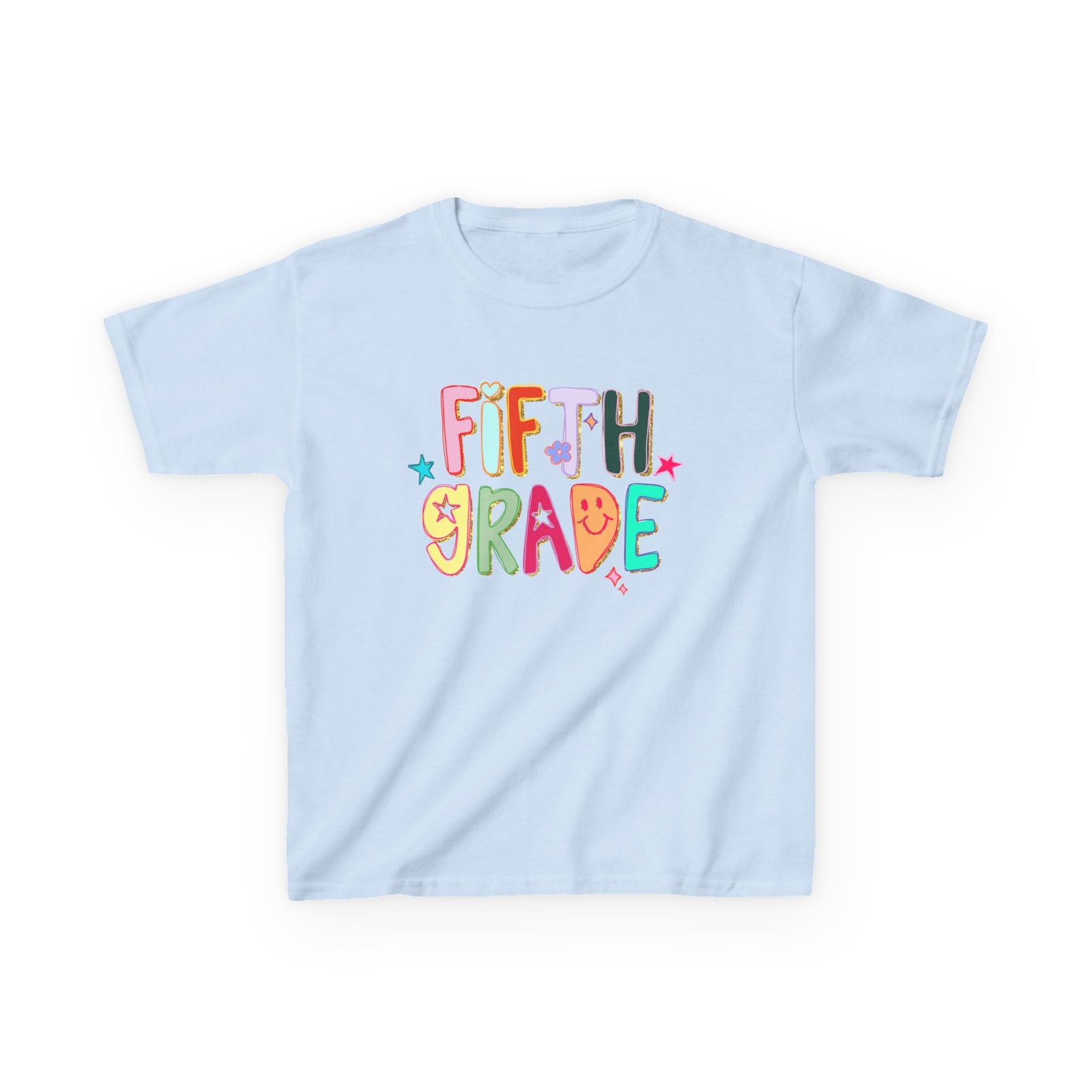 Fifth Grade Kids T-Shirt Cute & Colorful Back to School 5th Grade Tee