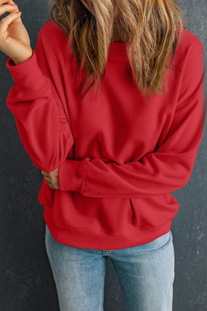 Round Neck Dropped Shoulder Sweatshirt - Sydney So Sweet