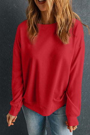 Round Neck Dropped Shoulder Sweatshirt - Sydney So Sweet