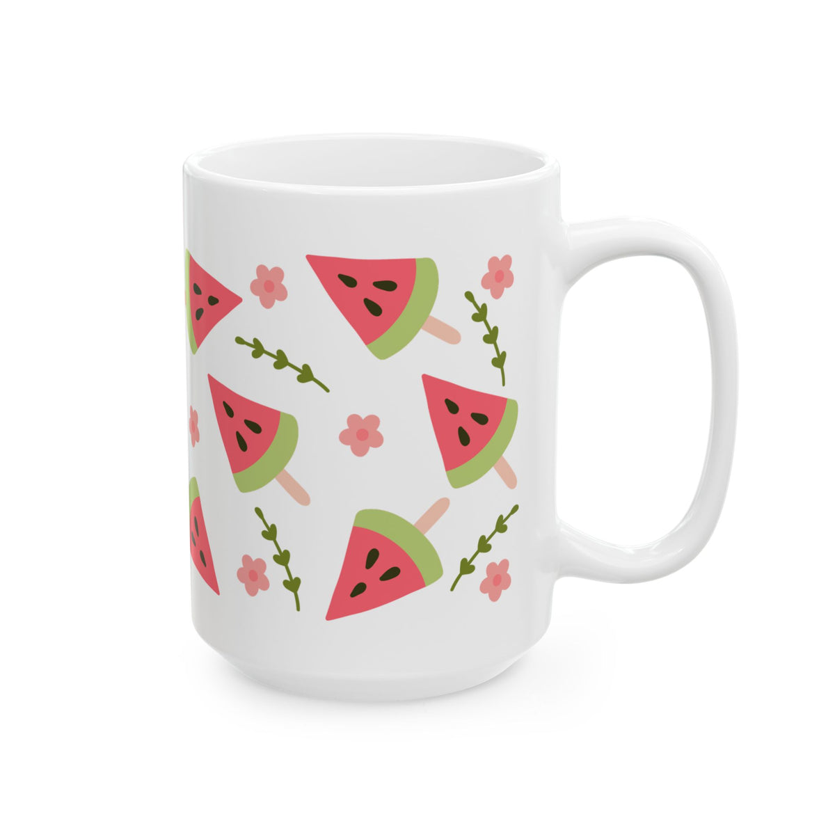 Watermelon Slice Cute Ceramic Mug Coffee Cup (11oz & 15oz)