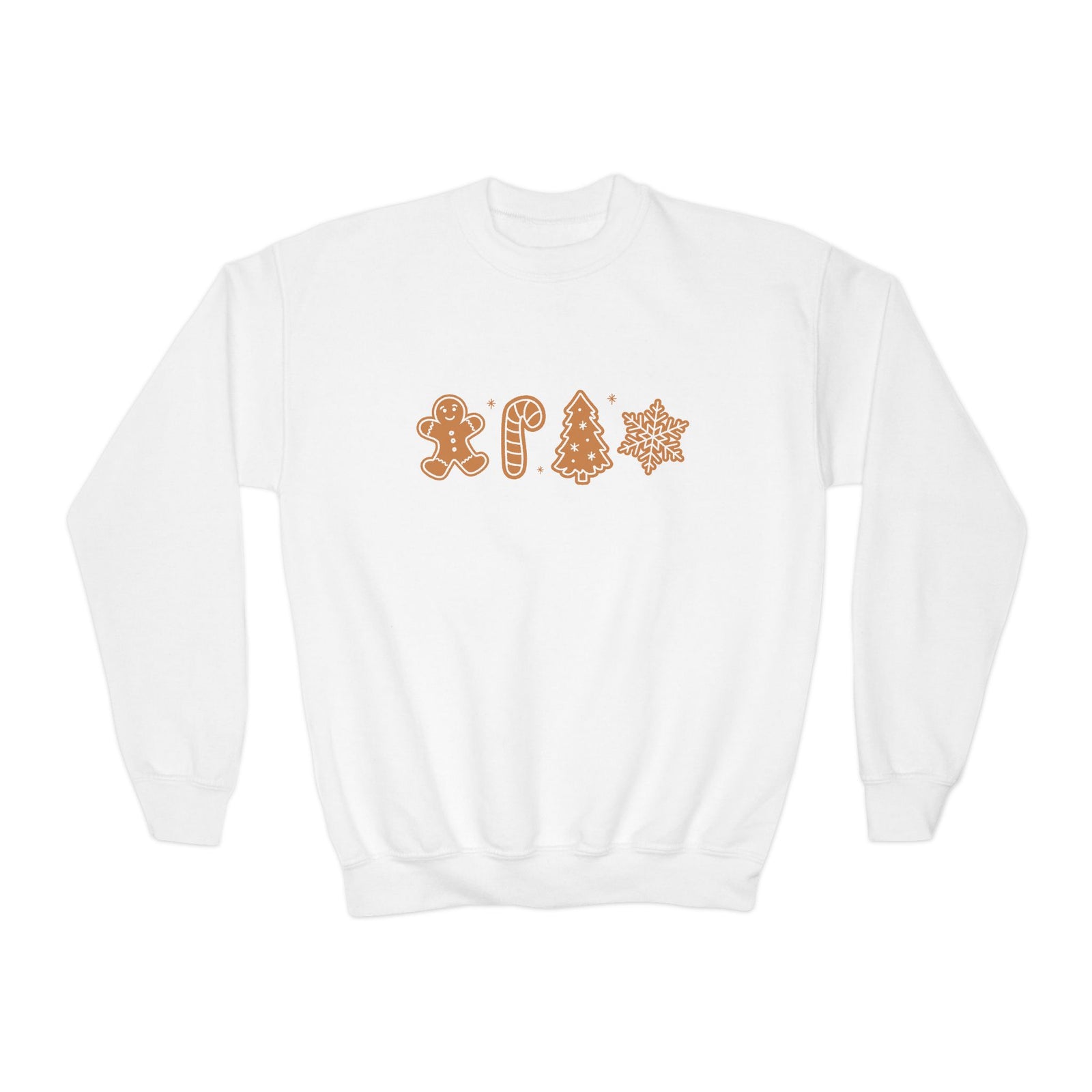 Gingerbread Cookies Heavy Blend Kids' Crewneck Graphic Christmas Holiday Sweatshirt - Sydney So Sweet