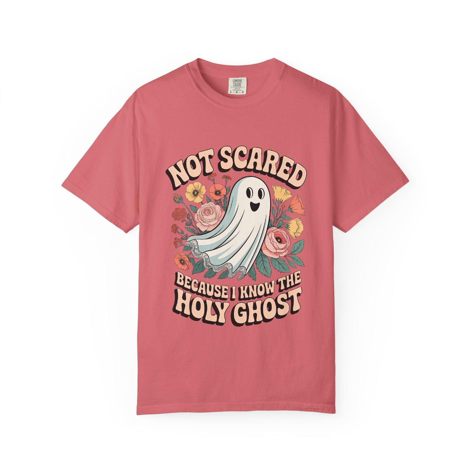 Not Scared Holy Ghost T-Shirt Christian Halloween Graphic Tee