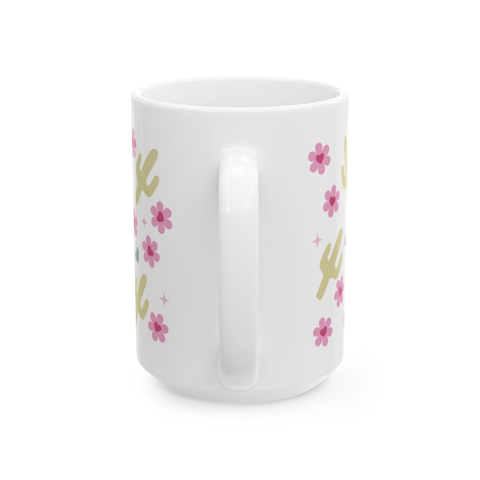 Cactus Crush Mug — Cute Desert Pattern Coffee Cup (11oz, 15oz)