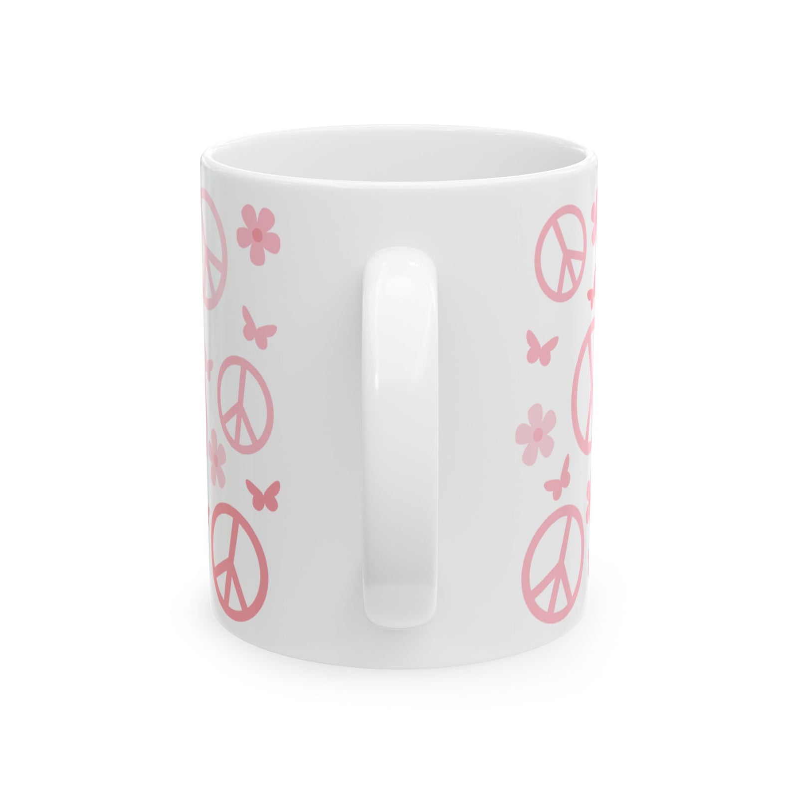 Boho Peace Cute Ceramic Mug Coffee Cup (11oz & 15oz)