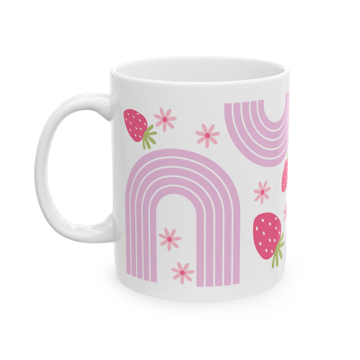 Wild Strawberry Cute Ceramic Mug Coffee Cup (11oz & 15oz)