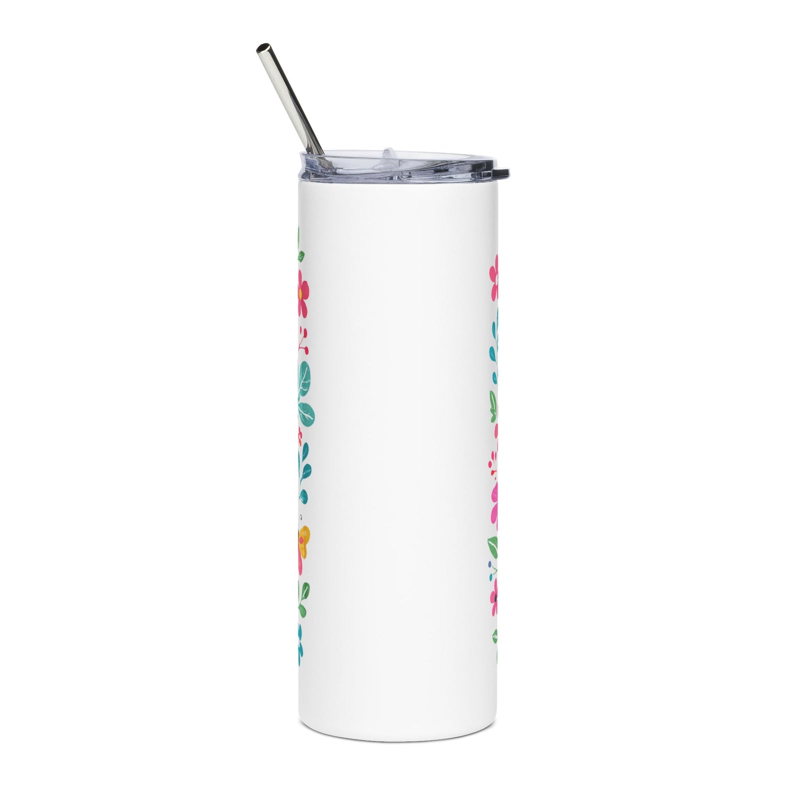 Motherhood Is Kingdom Work 20oz Floral Stainless Steel Tumbler Insulated Travel Cup