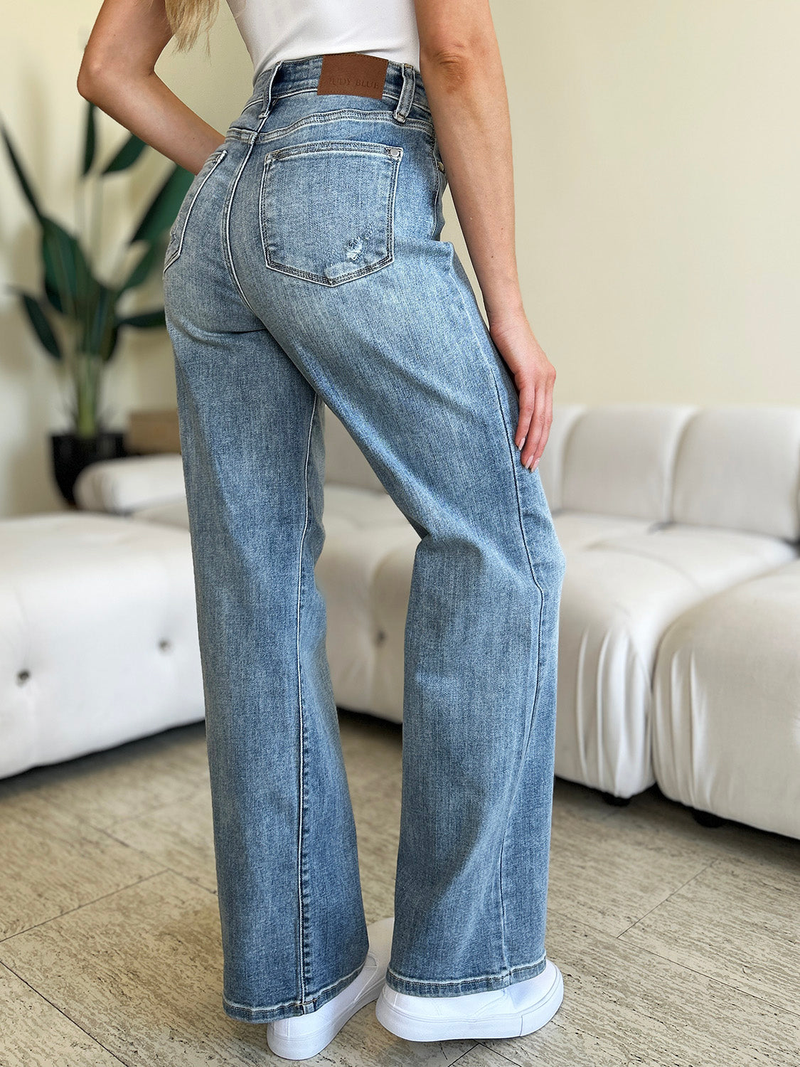 Judy Blue Full Size High Waist Straight Jeans - Sydney So Sweet