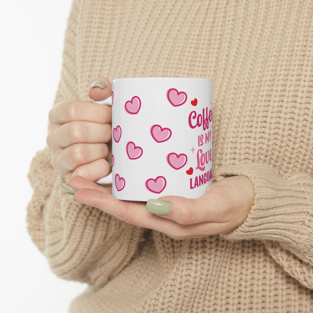 Coffee is My Love Language Mug — Cute Valentine’s Day Coffee Cup (11oz & 15oz) - Sydney So Sweet