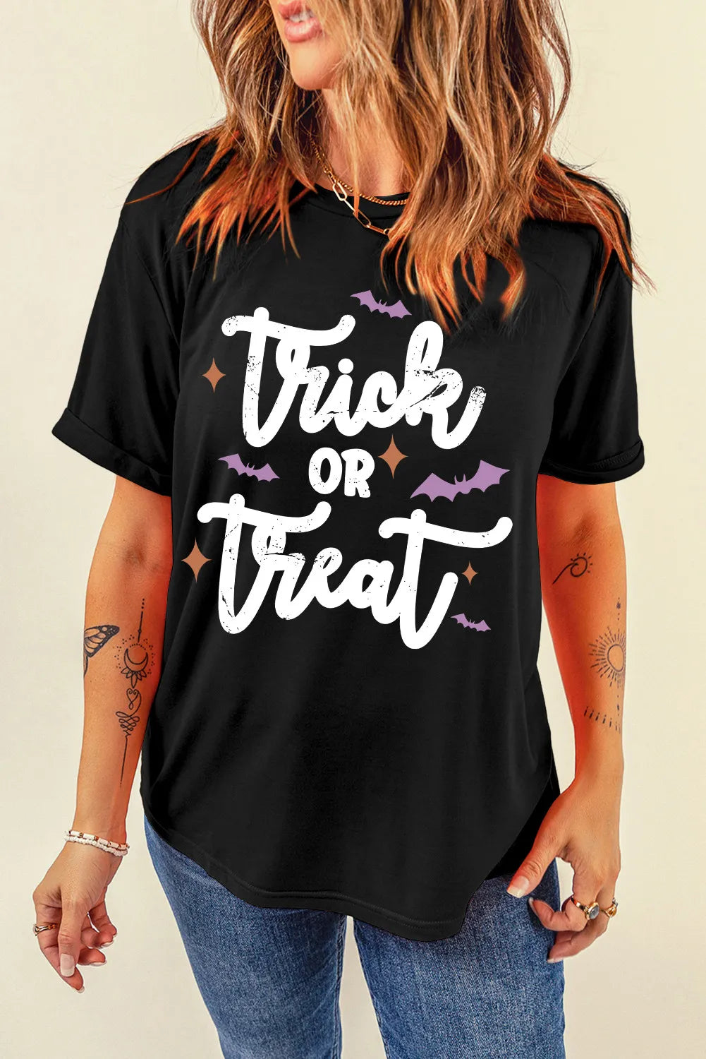 Trick or Treat Halloween Women's Short Sleeve Graphic T-Shirt - Sydney So Sweet