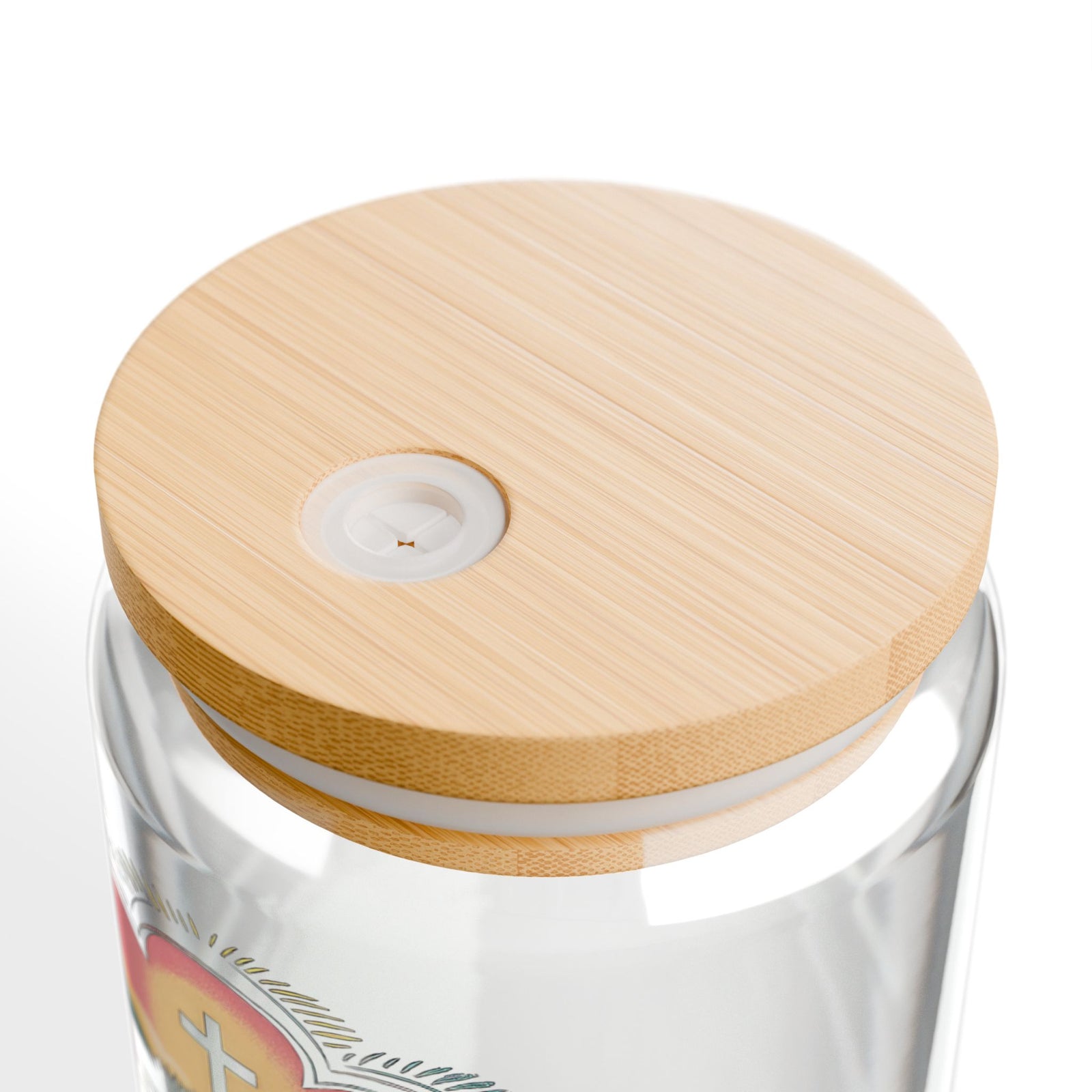 His Perfect Love Could Not be Overcome Christian Sipper Glass 16oz Reusable Drink Jar with Lid & Straw