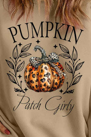 Plus Size Pumpkin Graphic Long Sleeve Sweatshirt - Sydney So Sweet