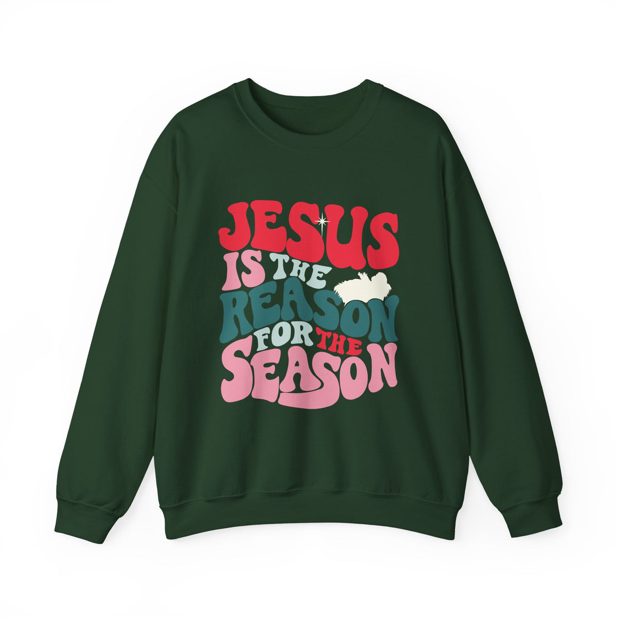Jesus is the Reason Christmas Season Crewneck Unisex Sweatshirt