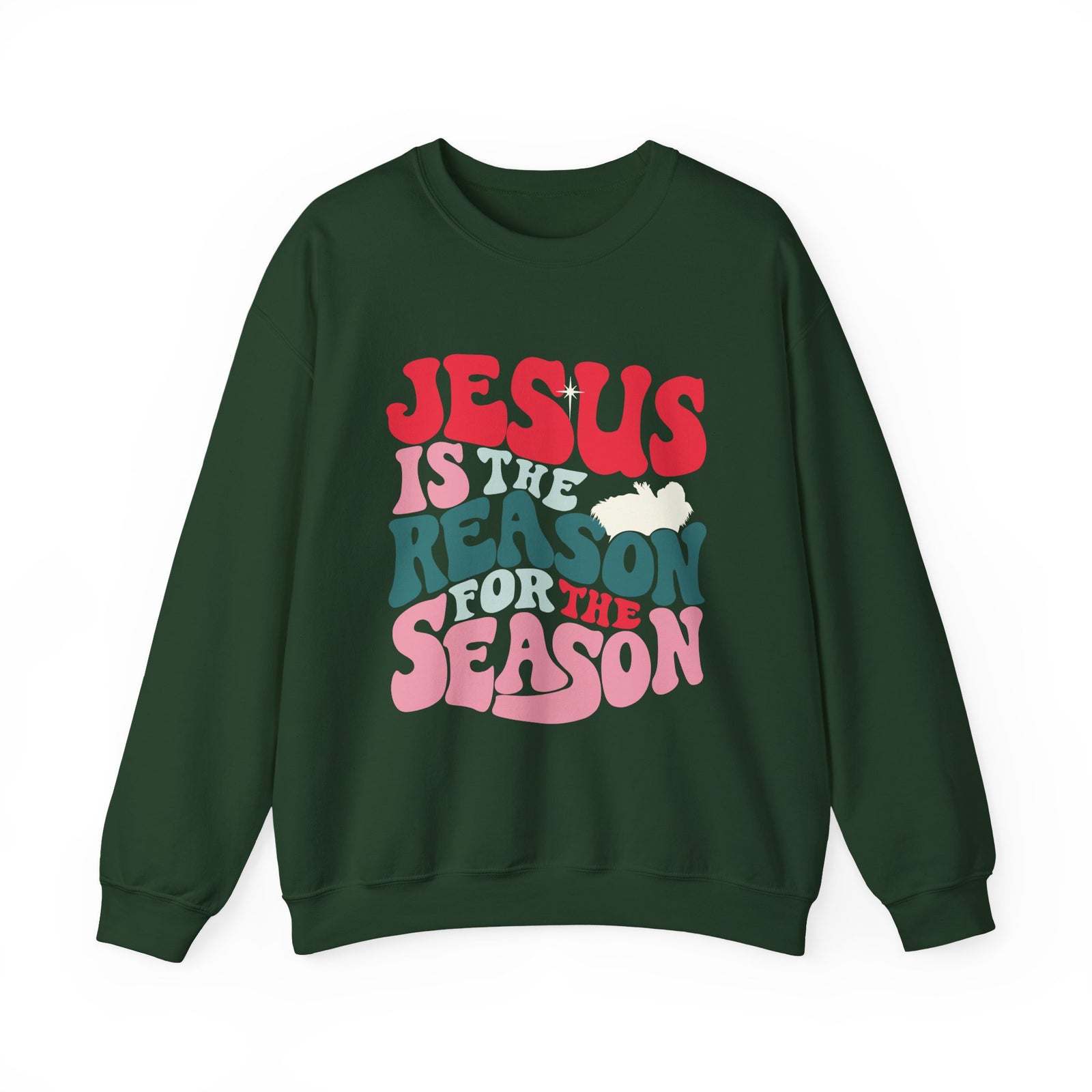 Jesus is the Reason Christmas Season Crewneck Unisex Sweatshirt