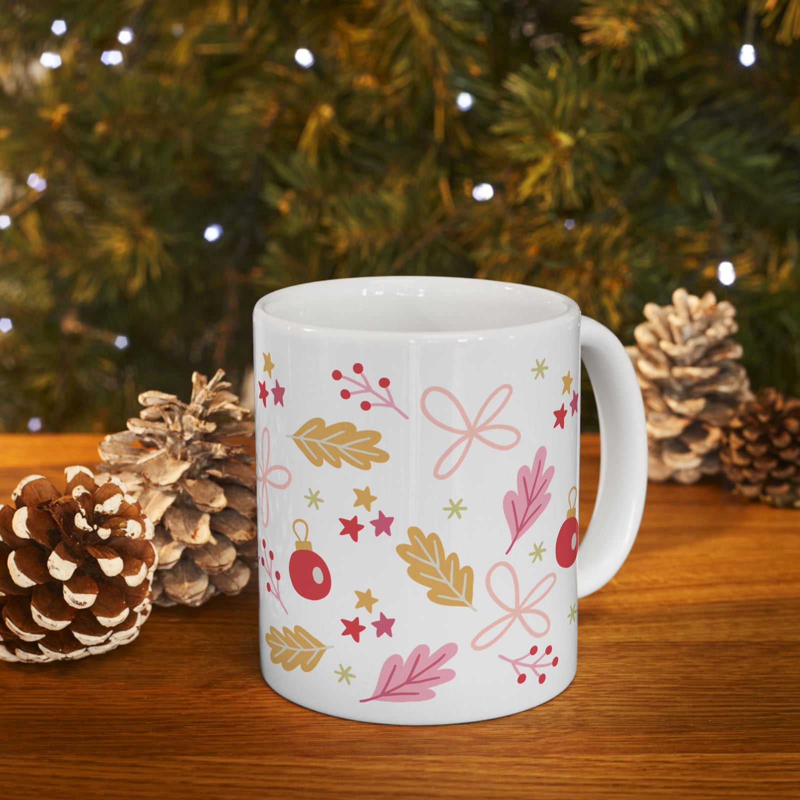 Cheerful Christmas Ceramic Mug Coffee Cup (11oz & 15oz)