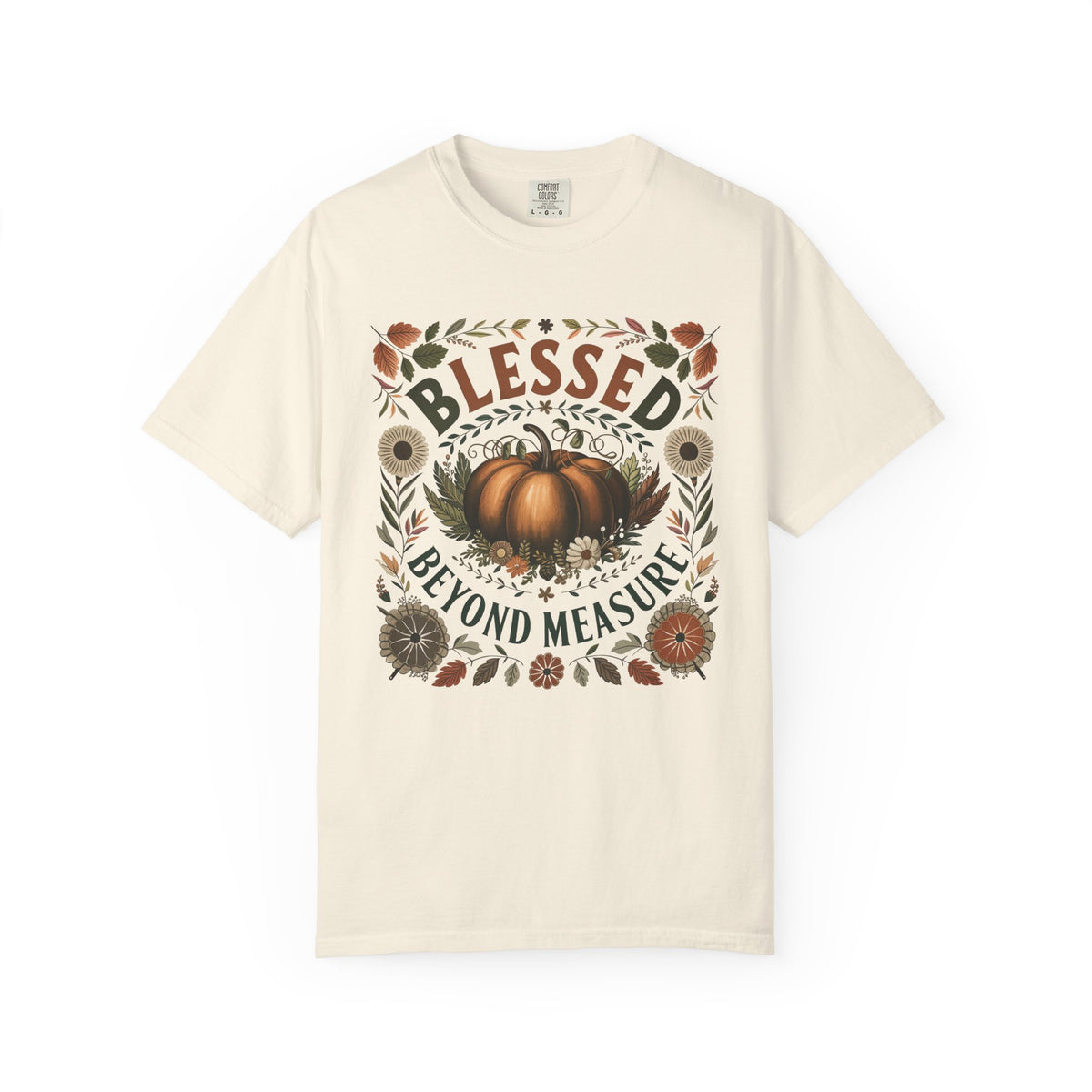Blessed Beyond Measure Fall Pumpkin T-Shirt Graphic Tee