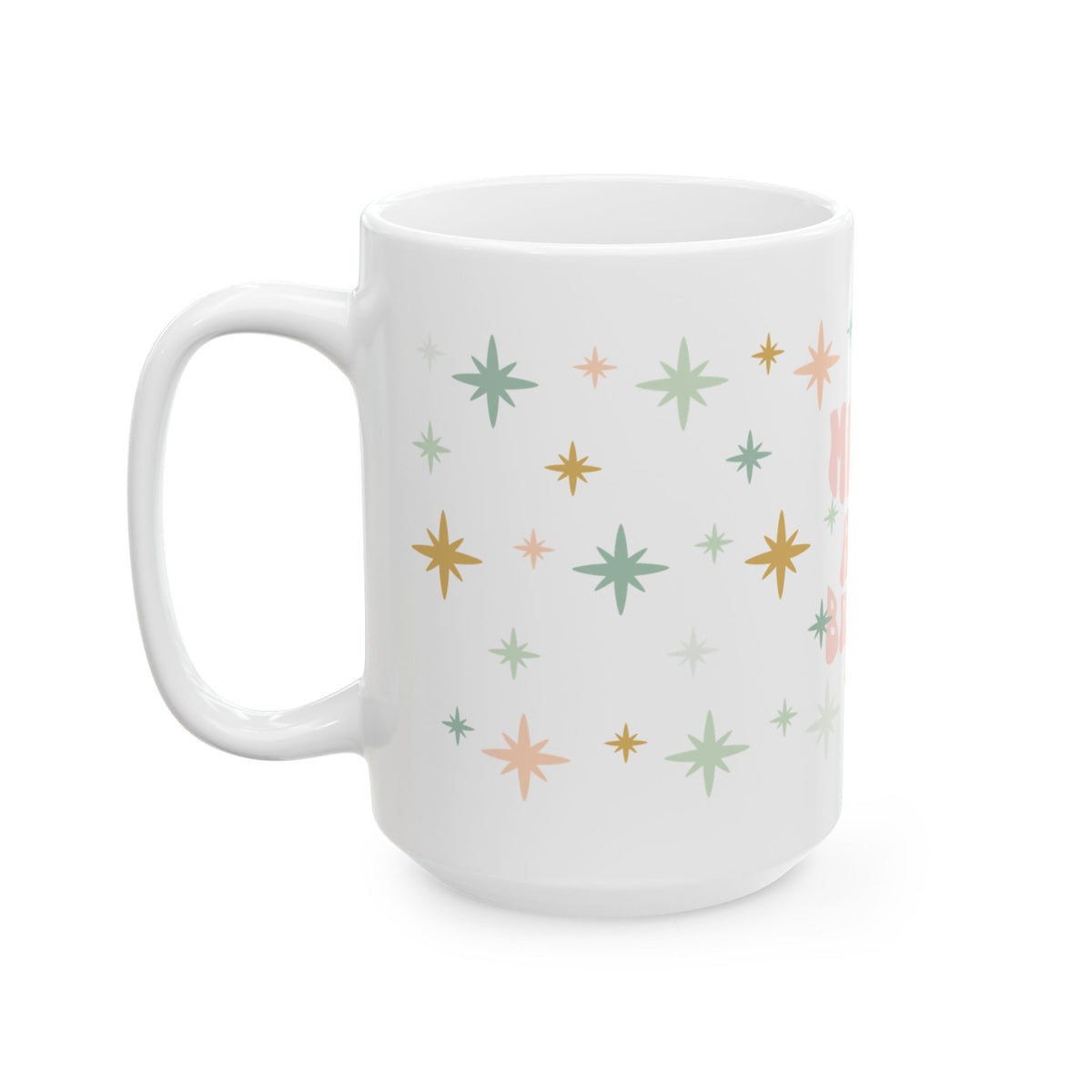 Merry & Bright Christmas Ceramic Mug Coffee Cup (11oz & 15oz)