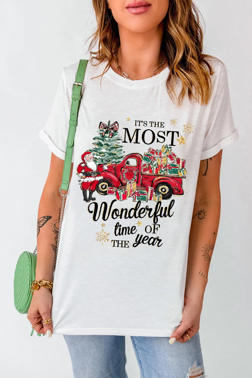 The Most Wonderful Time of the Year Women's Short Sleeve Graphic T-Shirt - Sydney So Sweet