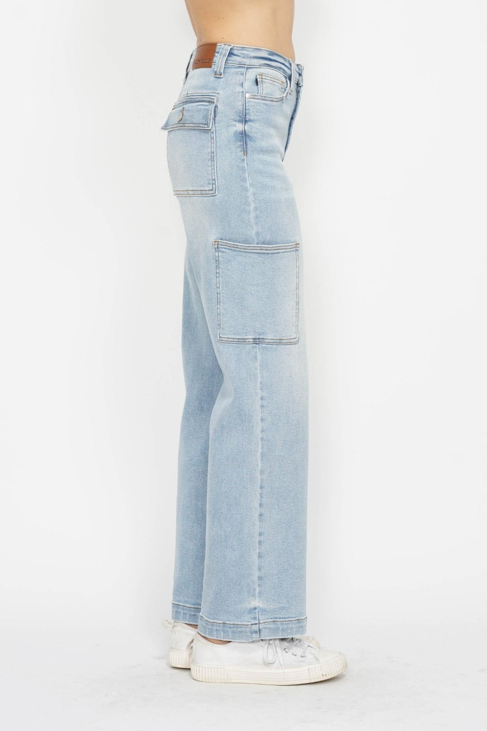 Judy Blue Full Size High Waist Straight Cargo Jeans - Sydney So Sweet