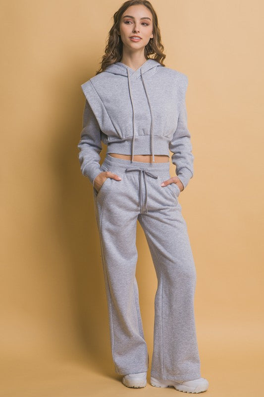 Love Tree Drawstring Wide Leg Sweatpants with Pockets - Sydney So Sweet