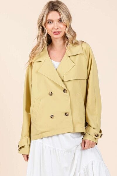 Mittoshop Double Breasted Long Sleeve Trench Coat Jacket - Sydney So Sweet
