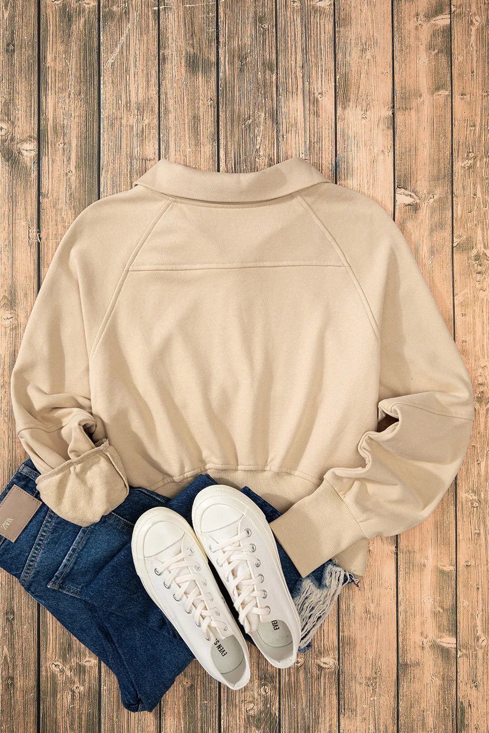 Half Zip Long Sleeve Sweatshirt - Sydney So Sweet