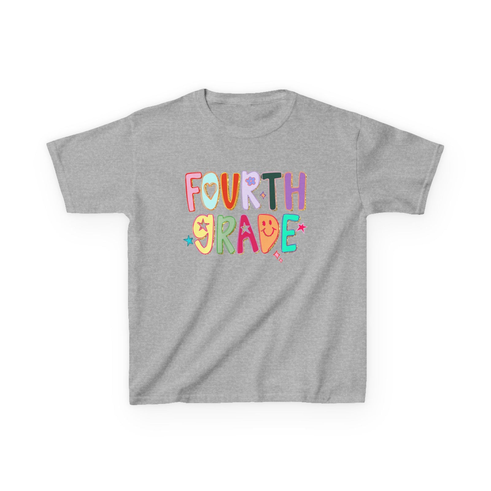Fourth Grade Kids T-Shirt Cute & Colorful Back to School 4th Grade Tee