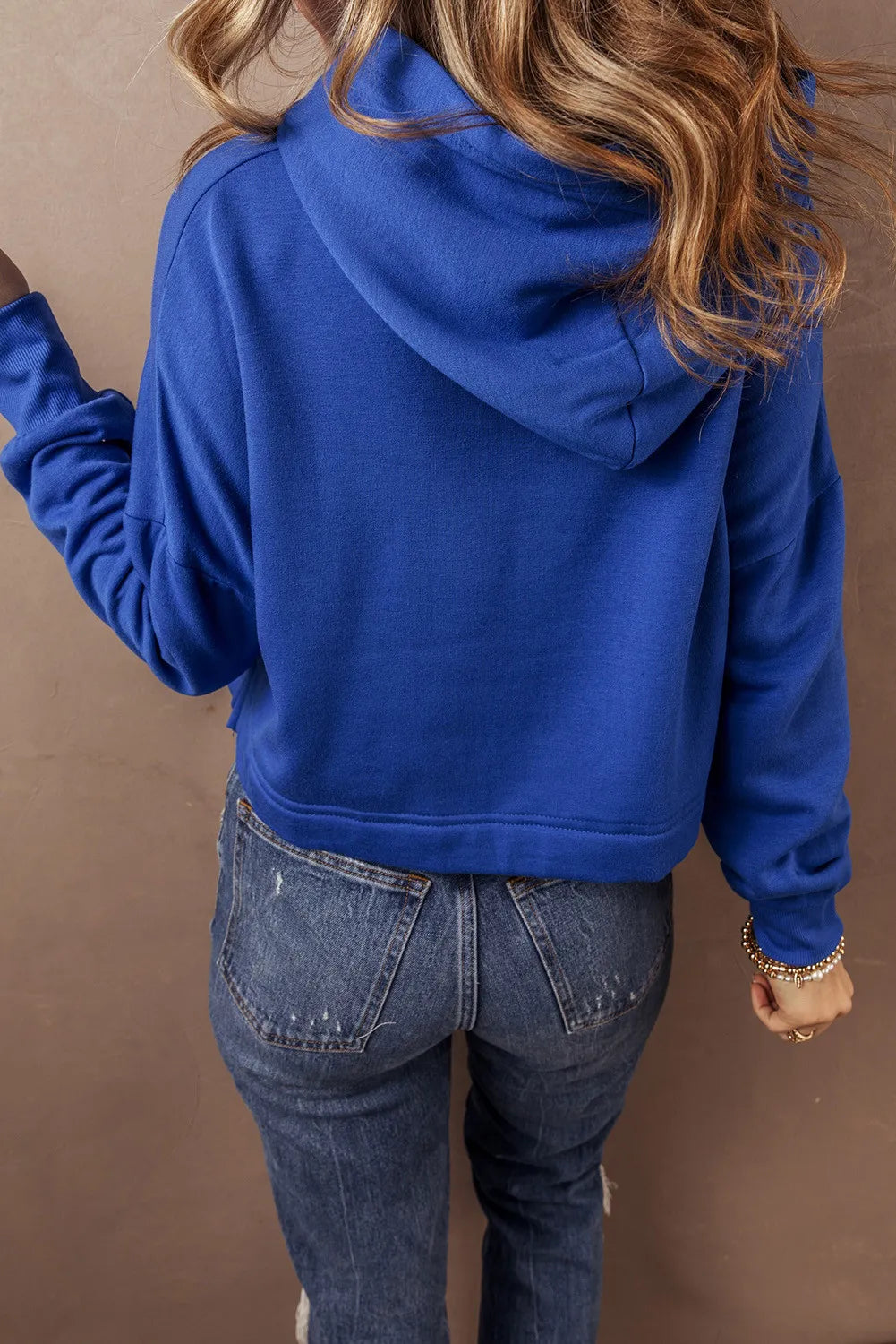 Drawstring Long Sleeve Hoodie - Sydney So Sweet