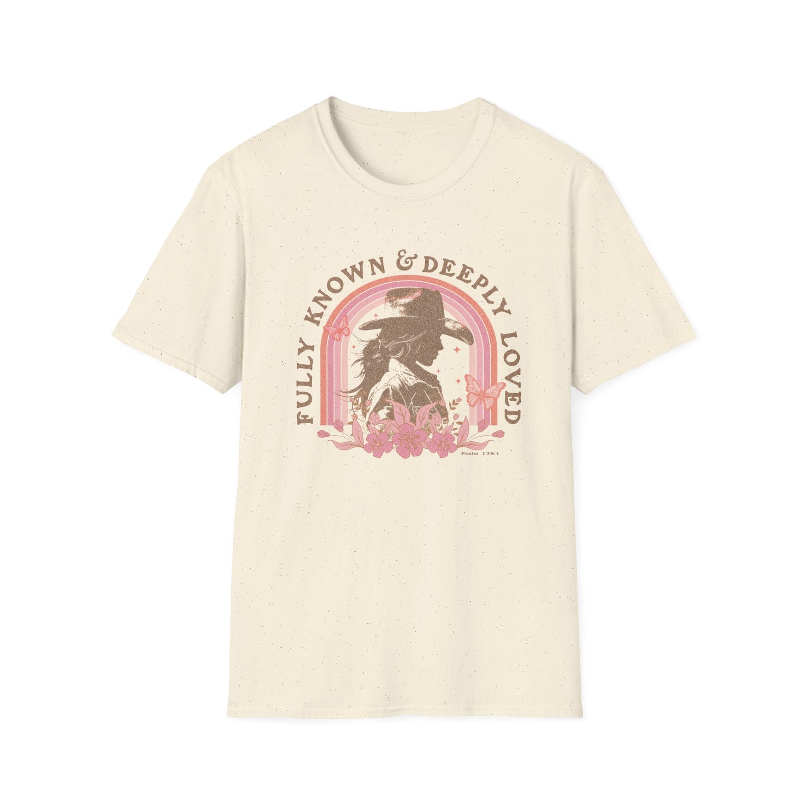 Fully Known & Deeply Loved T-Shirt Retro Cowgirl Faith Distressed Tee