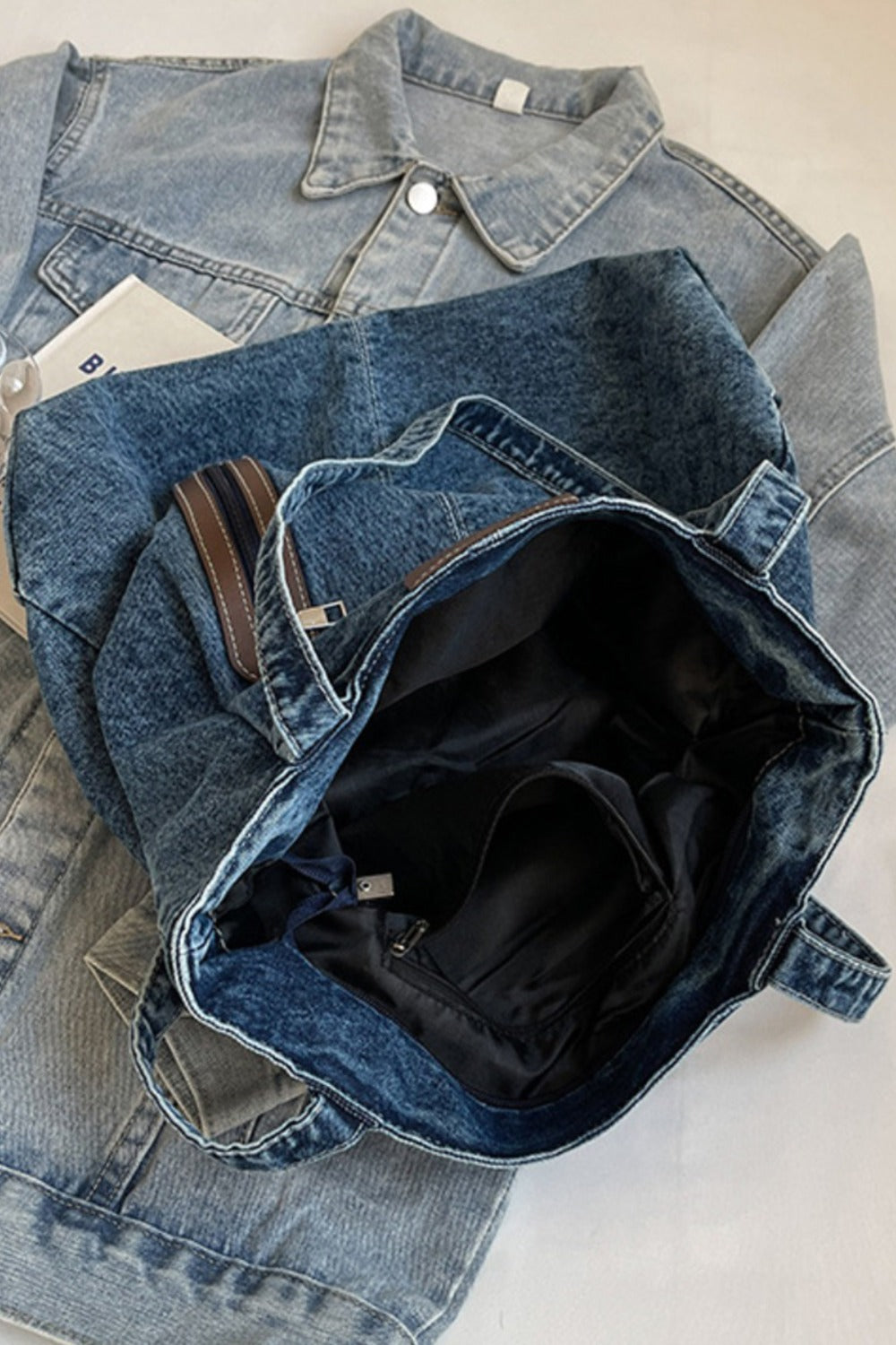 Medium Denim Tote Bag - Sydney So Sweet