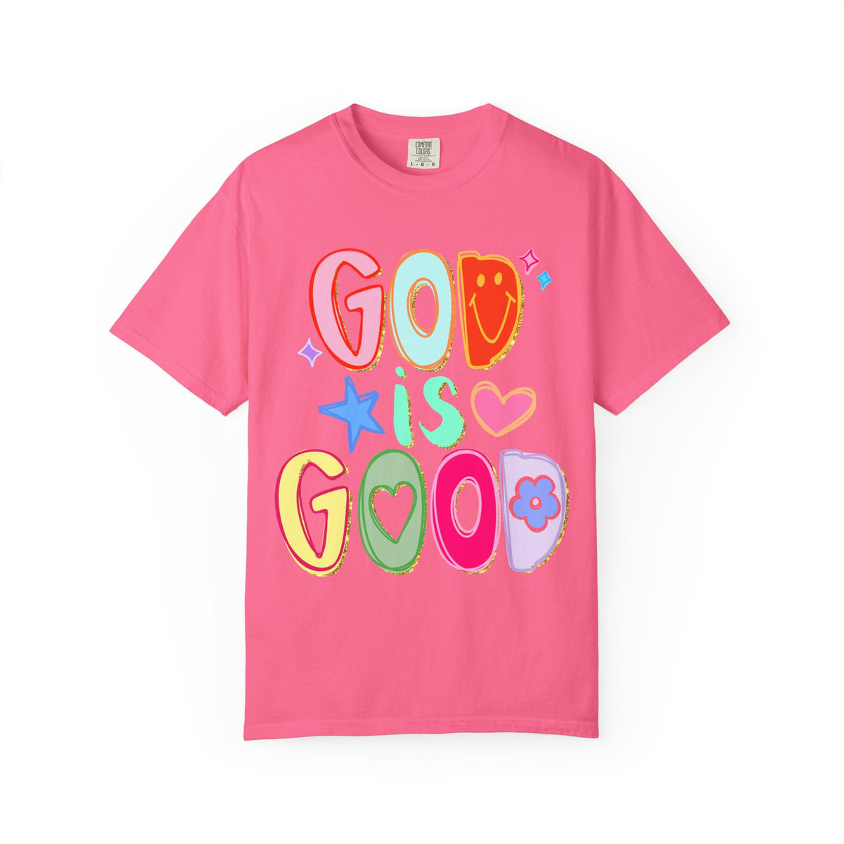 God Is Good T-Shirt Colorful Cute Faith Graphic Tee