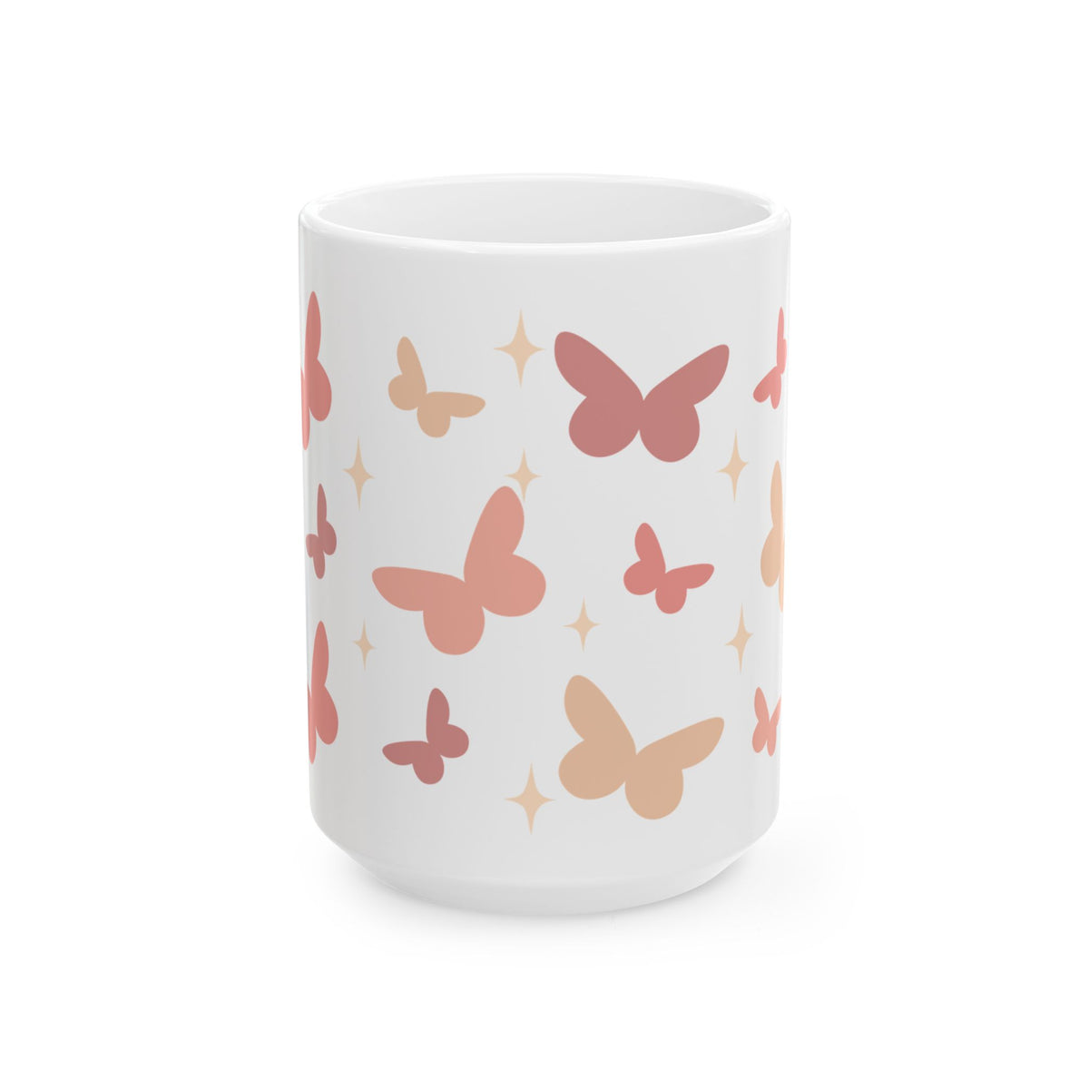Butterfly Season Cute Ceramic Mug Coffee Cup (11oz & 15oz)