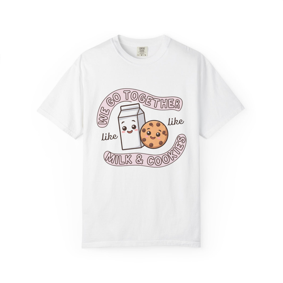 We Go Together Like Milk & Cookies Graphic T-Shirt Unisex Short Sleeve Tee - Sydney So Sweet