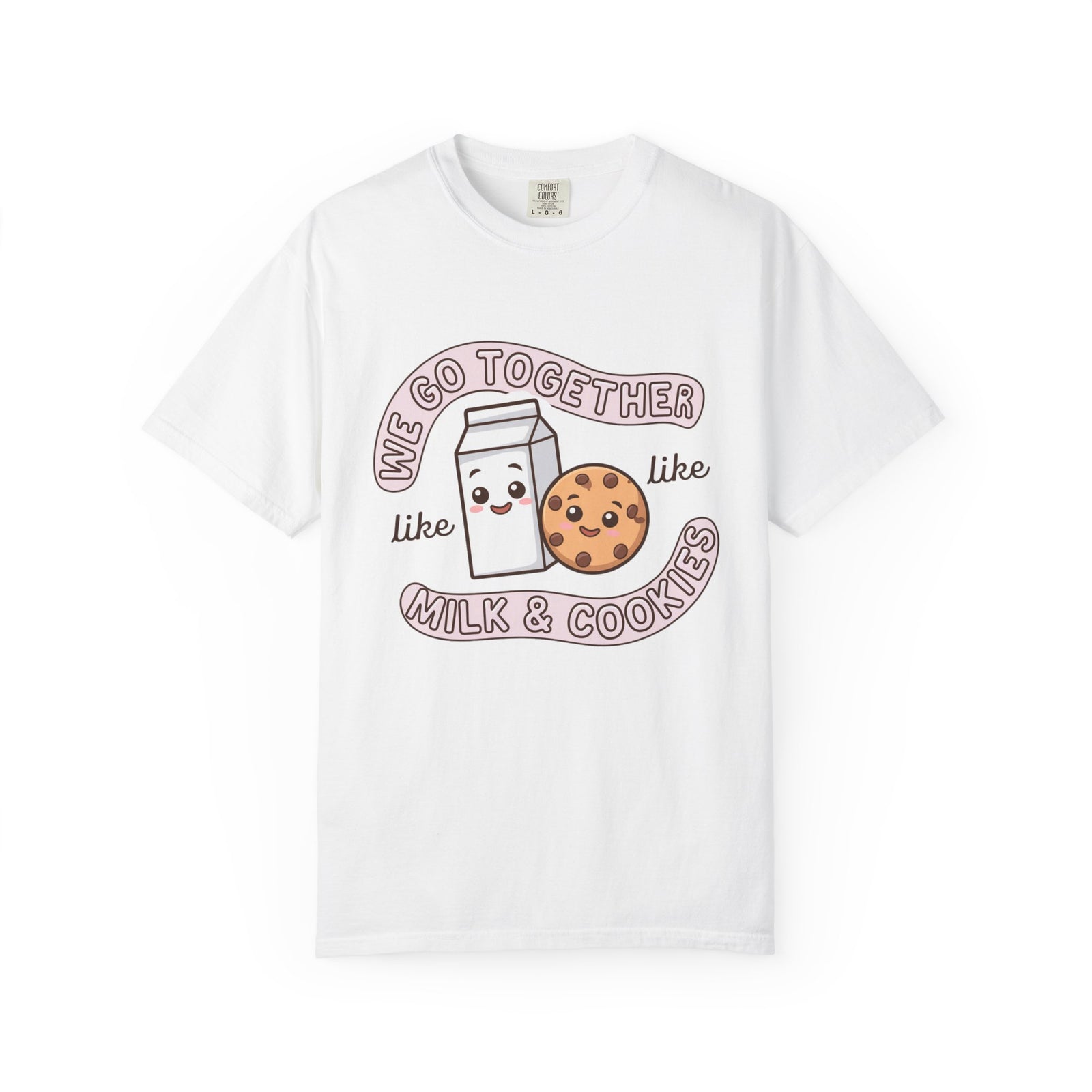 We Go Together Like Milk & Cookies Graphic T-Shirt Unisex Short Sleeve Tee - Sydney So Sweet