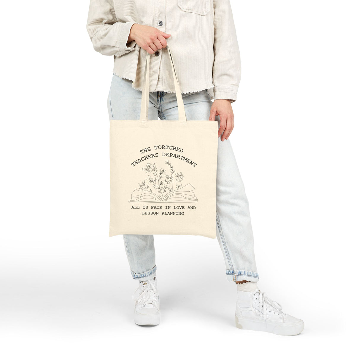 The Tortured Teachers Department Teacher Cotton Canvas Tote Bag