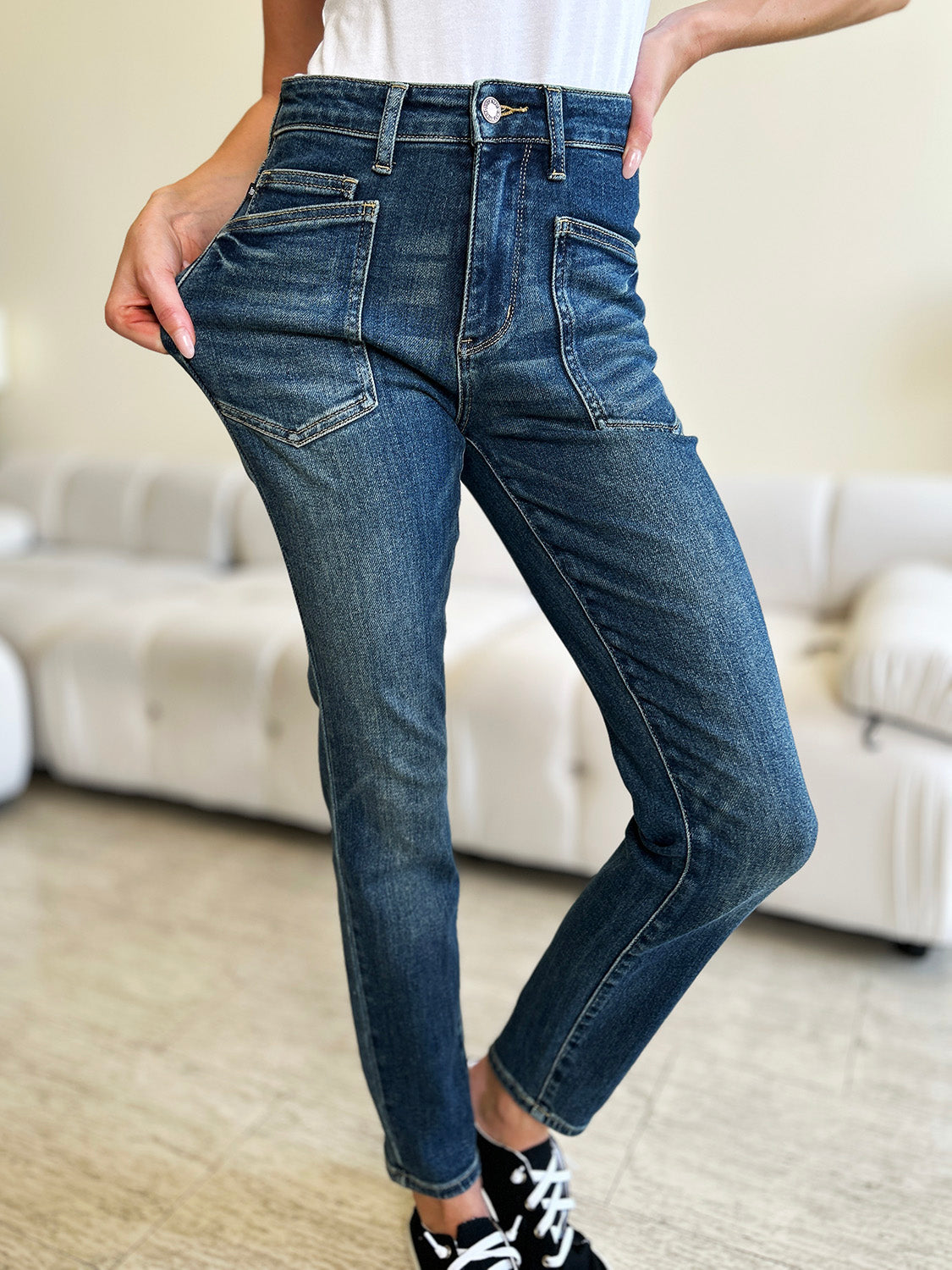 Judy Blue Full Size High Waist Skinny Jeans - Sydney So Sweet