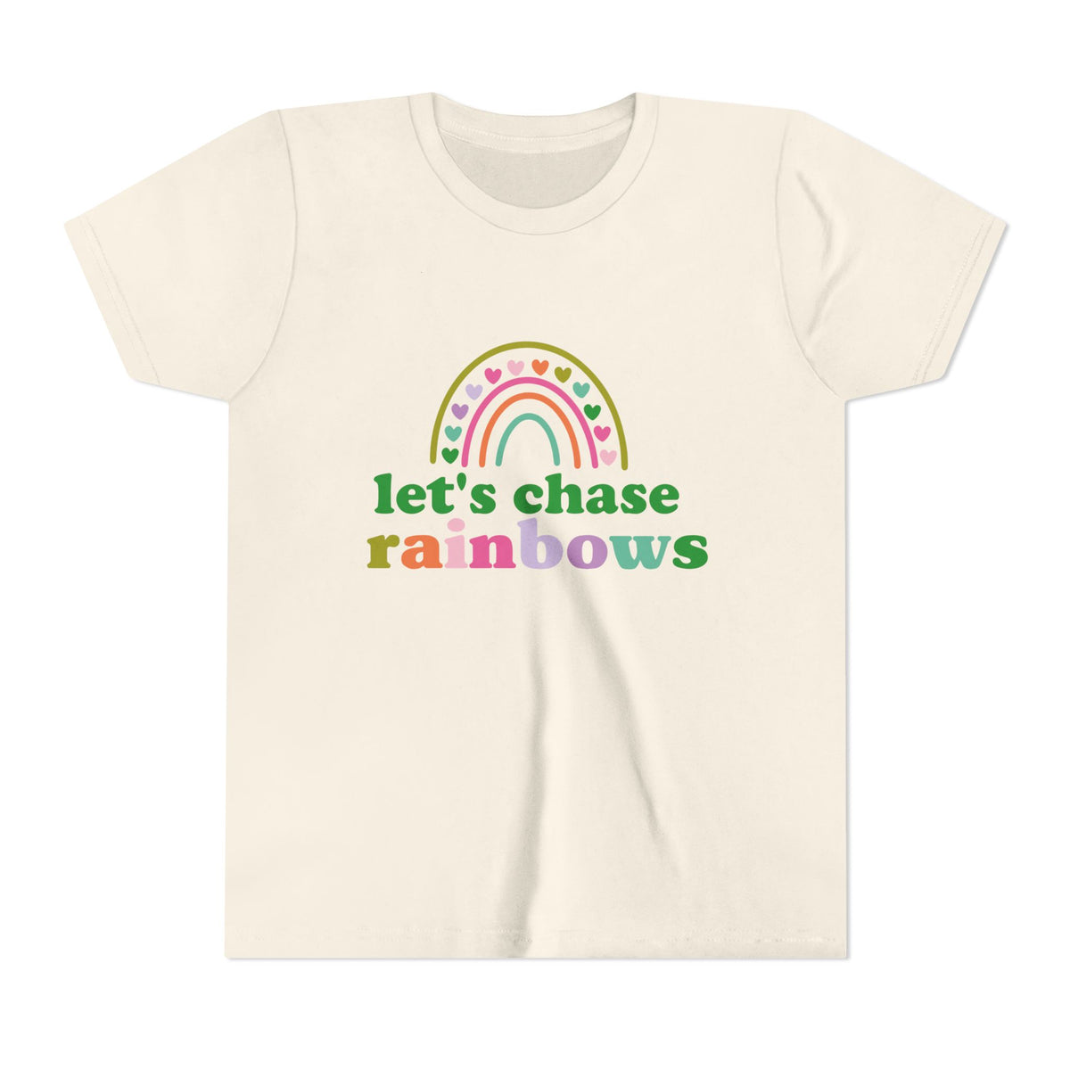 Let’s Chase Rainbows Youth Tee Cute St. Patrick's Day Kids T-Shirt