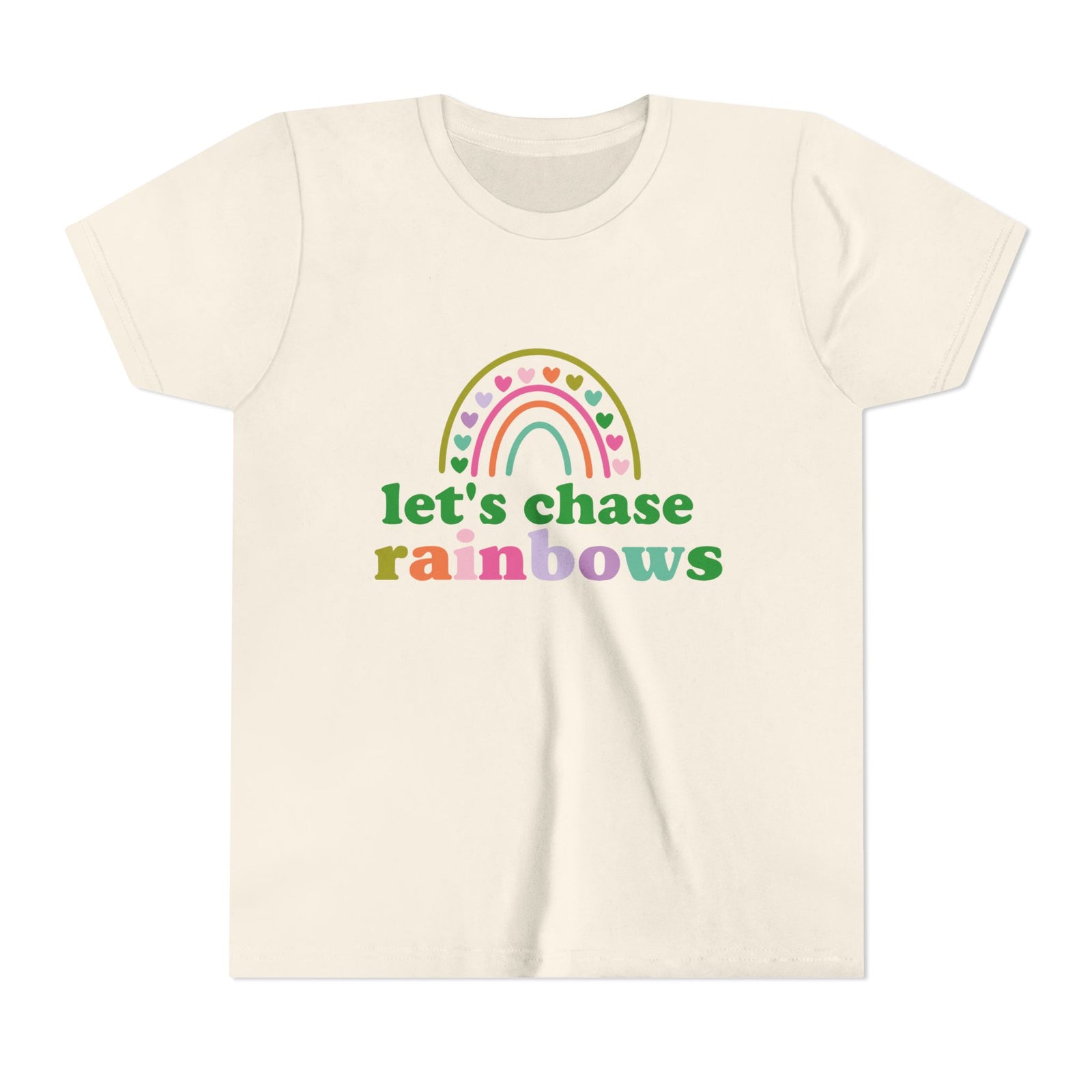 Let’s Chase Rainbows Youth Tee Cute St. Patrick's Day Kids T-Shirt