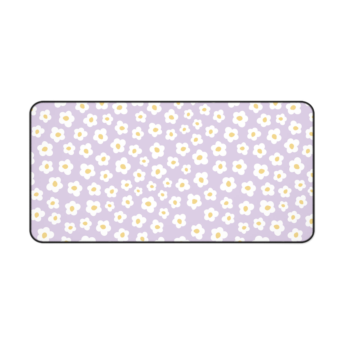 Floral Desk Mat - Lavender Daisy Flower Design for Home Office Decor - Sydney So Sweet