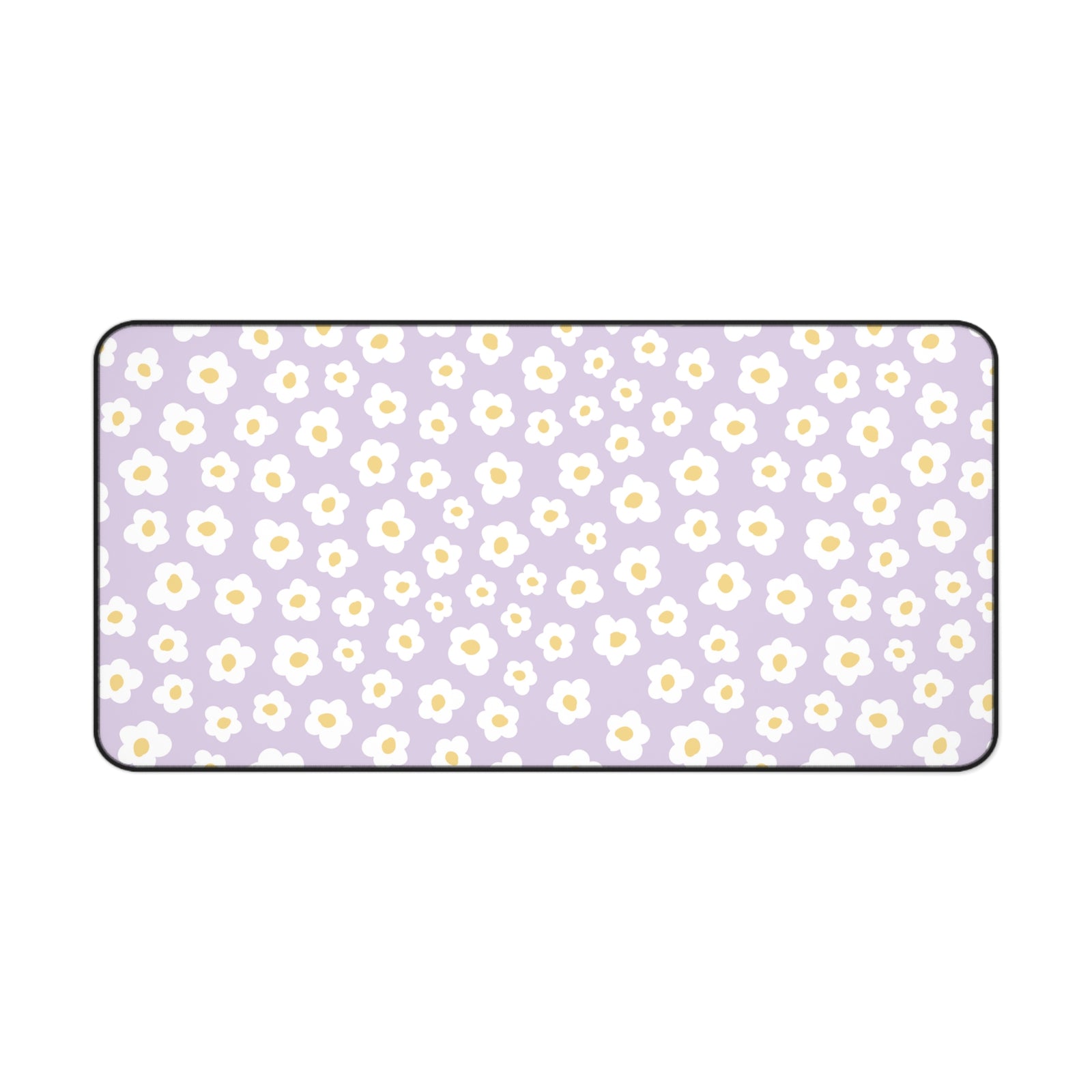 Floral Desk Mat - Lavender Daisy Flower Design for Home Office Decor - Sydney So Sweet