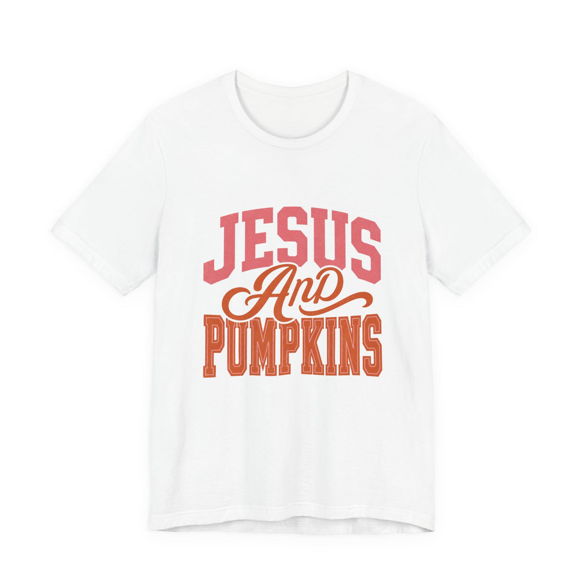 Jesus And Pumpkins Tee Fall Christian Graphic T-Shirt
