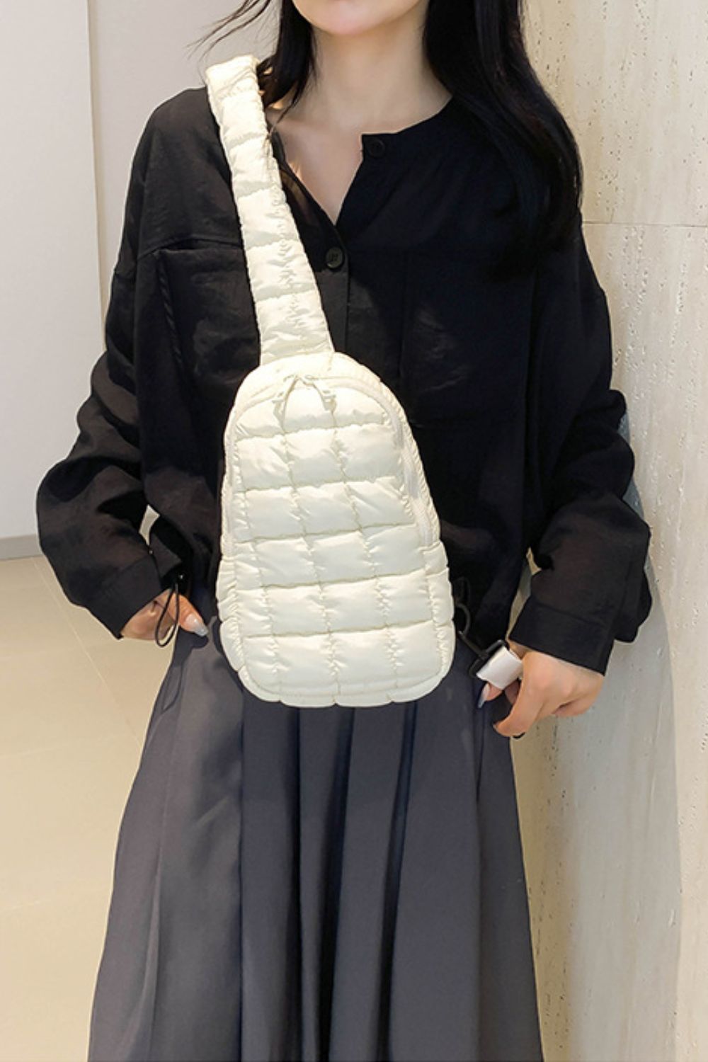 Quilted Nylon Crossbody  Bag - Sydney So Sweet